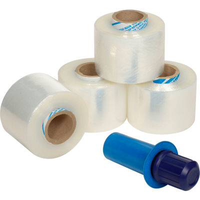 Goodwrappers® Banding Pellicule étirable, moulée, calibre 90, 3 po L x 1000 pi, transparente - Qté par paquet : 4