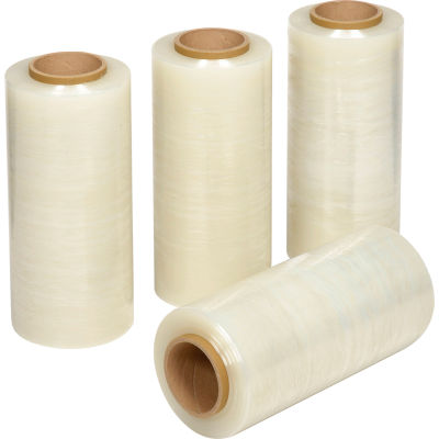 Stretch Wrap, Soufflé, Calibre 80, 12"Wx1600'L, Clair - Qté par paquet : 4