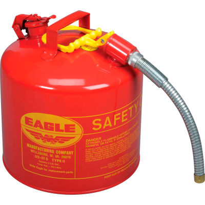 Eagle Type II peut avec 7/8" verseur - 5 gallons - Rouge