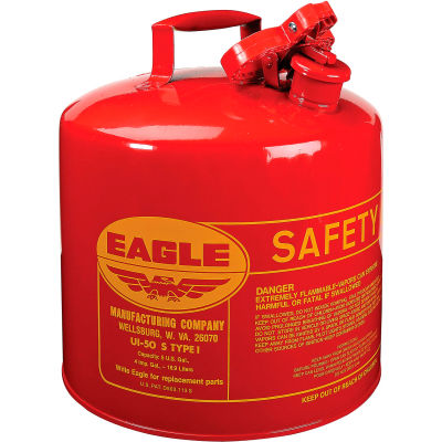 Bidon de sûreté de type I Eagle - 5 gallons - Rouge