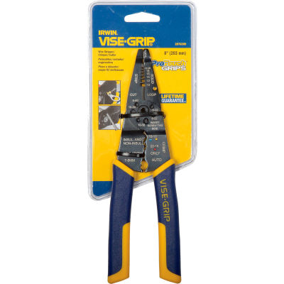 IRWIN VISE-GRIP® 2078309 8" multi-outils Wire Stripper/coupeur/sertisseur W/ProTouch Grips