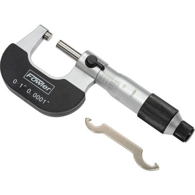 Fowler 52-229-201-0 0-1 " Micromètre extérieur mécanique avec frottement à cliquet Thimble