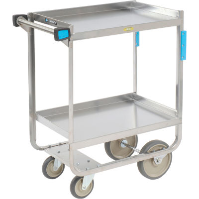 Lakeside® 710 HD Stainless Steel 2 Shelf Cart 30 x 16-1/4 x 34-1/4 700 Lb Cap