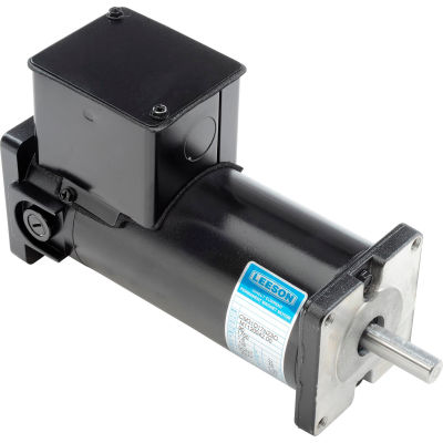 Leeson Motors DC Motor-1/6HP, 90V, 1750RPM, TENV, Sq. flange
