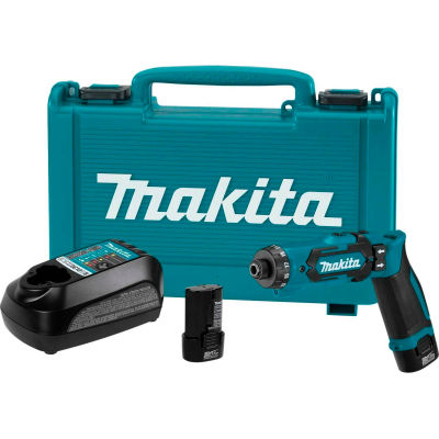 Makita DF012DSE, 7.2v Lithium-Ion Cordless 1/4" Hex Driver-Drill Kit w/ Auto-Stop Clutch