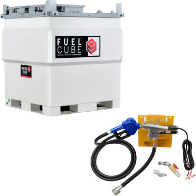 Réservoir de carburant diesel Western Global 250 Gallon FuelCube, kit de pompe 12V et jauge de carburant