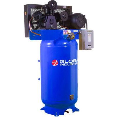 Global Industrial™ Two Stage Piston Air Compressor, 7.5 HP, 80 Gal., 1 ...