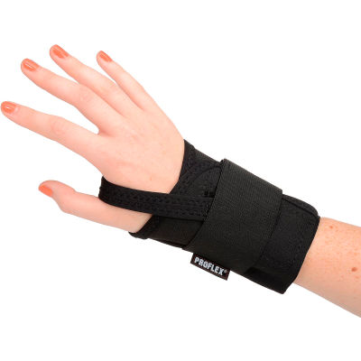 Ergodyne® ProFlex® 4000 Single Strap Wrist Support, Black, Medium, Right