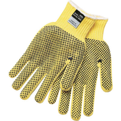 1 PAIR - MCR DuPont KEVLAR Safety 9366S Cut Resistant / PVC Coated Gloves  SMALL