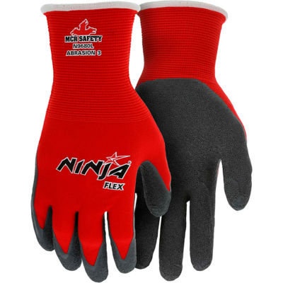 Ninja Flex Latex Coated Palm Gloves, MEMPHIS GLOVE N9680XL, 1-Pair - Pkg Qty 12