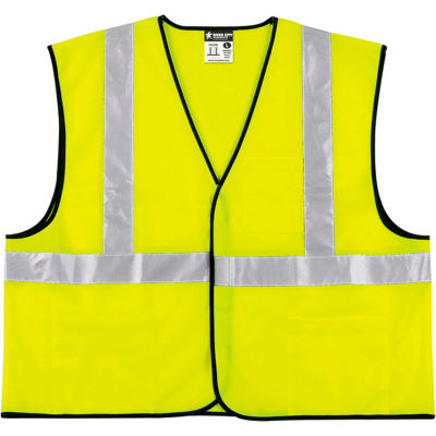 Class II Economy Safety Vests, RIVER CITY VCL2SLX3, Size 3XL