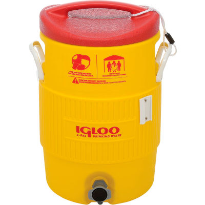 Igloo 48153 - L’eau & Beverage Cooler, Heat Stress Solution, jaune 5 Gallons
