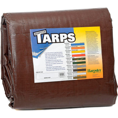 10' x 12' Super Heavy Duty 8 oz. Tarp Brown - BR10x12