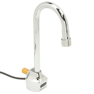 T-S® EC-3101 ChekPoint Electronic Faucet, Wall Mount, Gooseneck, 2,2 GPM, Chrome
