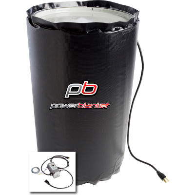Couverture chauffante à tambour isolé Powerblanket® pour tambour de 15 gallons, jusqu’à 100 ° F, 120V