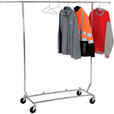 Vêtements Portable pliable Rack RCS/1 - tube - rond Chrome de vendeur