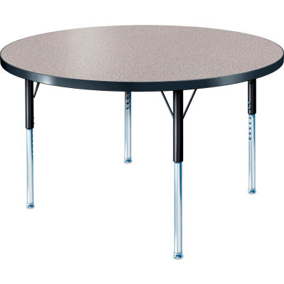 ADA Activity Table - Round - 48" Diameter - Adj. Height - Gray Nebula