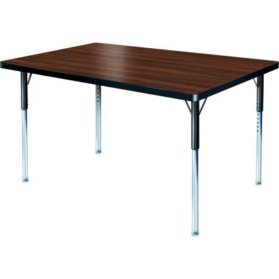 ADA Activity Table - Rectangle - 36" X 72" - Adj. Height - Walnut