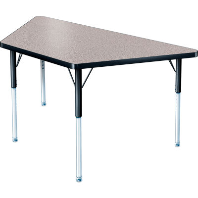 Activity Table - Trapezoid - 30" X 30" X 60", Standard Adj. Height, Gray Nebula