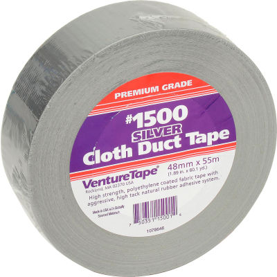 3M™ VentureTape #1500 tissu à usage général Ruban adhésif en tissu, 2 IN x 60 Yards, Argent
