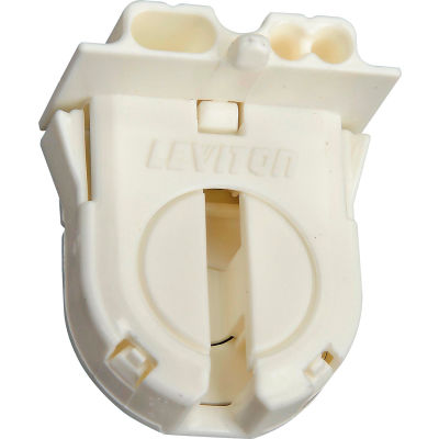 Leviton 23652-WP Fluorescent Lampholder, Med Bi-Pin, with Internal Shunt - Pkg Qty 5