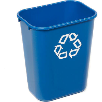 Corbeille de recyclage de bureau Rubbermaid®, 10-1/4 gallons, bleu