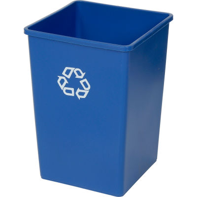 Rubbermaid® Recycling Can, 35 Gallon, Bleu