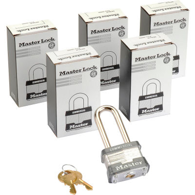Master Lock® no. 3KALH générales sécurité feuilleté à clé cadenas comme - Qté par paquet : 6