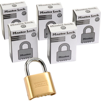 Cadenas à combinaison REARMABLE Master Lock® no. 175 bas - Qté par paquet : 6
