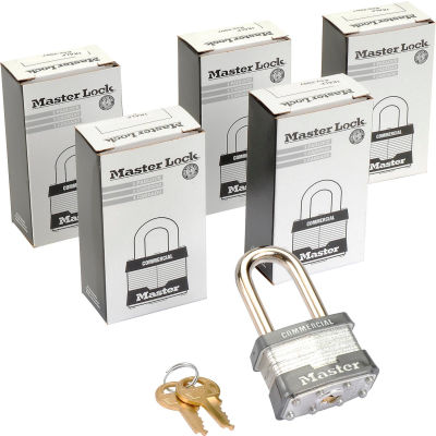 Master Lock® No. 1KALF General Security Laminated Padlocks - Keyed Alike - Pkg Qty 6