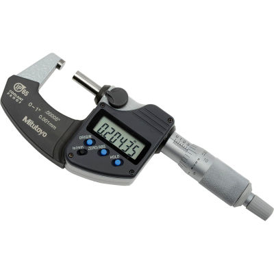 Mitutoyo 293-340-30 Digital-Mikrometer IP65 – Zoll/Metrisch, Ratschenkausche, Kühlmittelbeständig