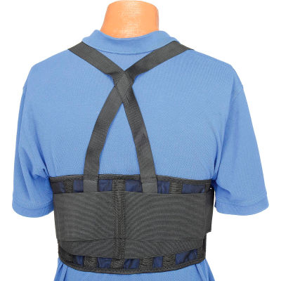 Standard Back Support Belt, Adjustable Suspenders, Medium, 32-38" Waist Size
