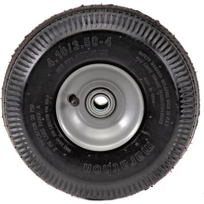 Marathon 20011 4.10/3.50-4 Sawtooth Tread Pneumatic - 2.25" Offset - 3/4" Bearings