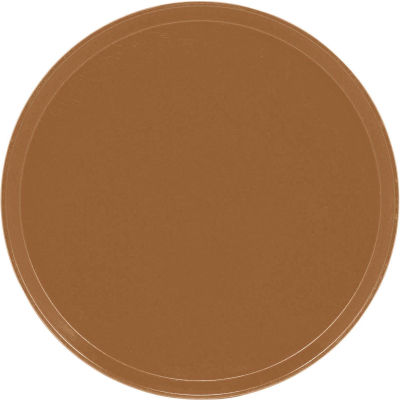 Cambro 1550508 - Camtray 15.5" Round Low, Suede Brown - Pkg Qty 12