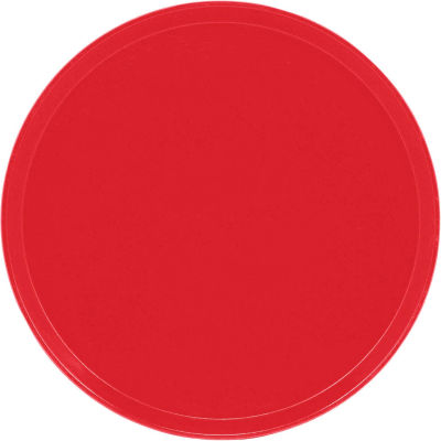 Cambro 1550510 - Camtray 15.5" Round Low, Signal Red - Pkg Qty 12
