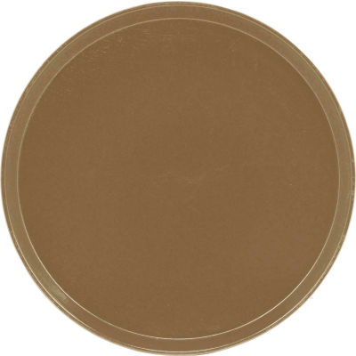 Cambro 1550513 - Camtray 15.5" Round Low, Bayleaf Brown - Pkg Qty 12