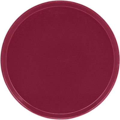 Cambro 1950522 - Camtray 19.5" Round Low, Burgundy Wine - Pkg Qty 12