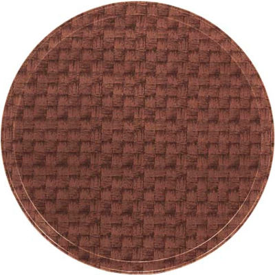 Cambro 1950301 - Camtray 19.5" Round Low, Dark Basketweave - Pkg Qty 12