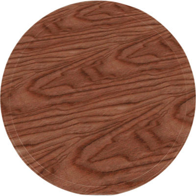 Cambro 1950304 - Camtray 19.5" Round Low, Country Oak - Pkg Qty 12