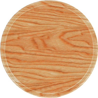 Cambro 1950307 - Camtray 19.5" Round Low, Light Elm - Pkg Qty 12