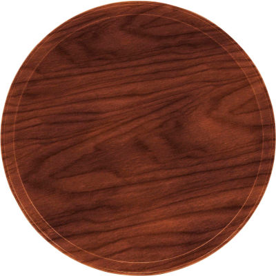Cambro 1950308 - Camtray 19.5" Round Low, Burma Teak - Pkg Qty 12