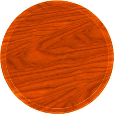 Cambro 1950309 - Camtray 19.5" Round Low, Java Teak - Pkg Qty 12
