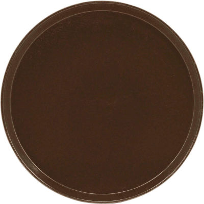 Cambro 1550116 - Camtray 15.5" Round Low, Brazil Brown - Pkg Qty 12