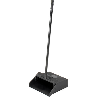 Carlisle Duo-Pan Upright Dustpan w/Metal Handle, Black - 36141003-1