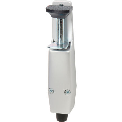 Door Stop, Plunger Style, Spring Loaded, Aluminum Painted - 658-1015