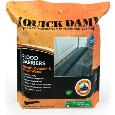 Barrière d'inondation 10' approuvée par le monde - 1 Barrière/Pack QD610-1