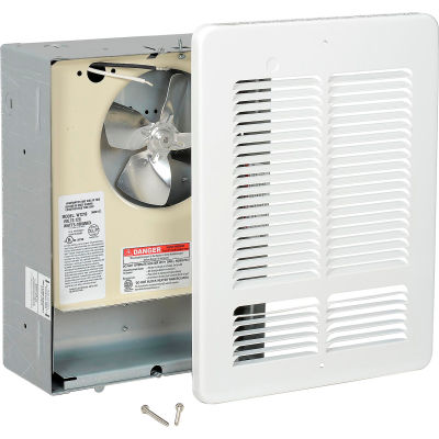 Roi contraint Air radiateur mural W1210-W, 1000W, 120V, blanc
