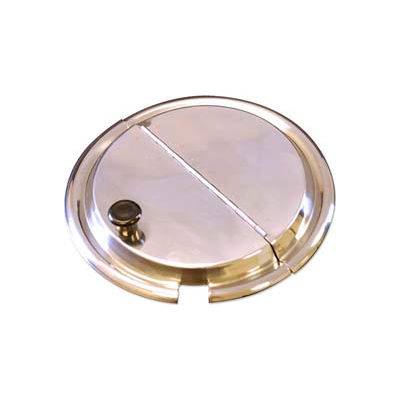 USA Benchmark-56751, articulé en médaillon couvercle, acier inoxydable, 9-1/2" dia.