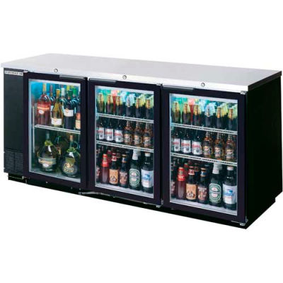 Verre porte arrière Bar réfrigérateur série BB-G, 79" W - BB78HC-1-G-B