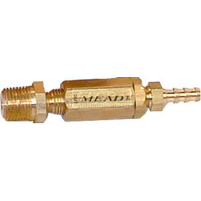 Bimba-Mead Flow Control en ligne MF1-06, 1/8 NPT mâle Port Control Flow Inlet, Barb pour 1/4" OD Tube